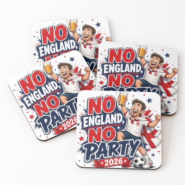 Item preview, No England No Party 2026 England Football Fan Design designed and sold by UrbanKangaroo.