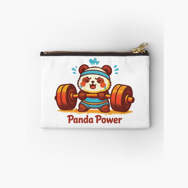 Item preview, Panda Power – Cute Kawaii Weightlifting Panda Gym Motivation Design designed and sold by p-frosty-design.
