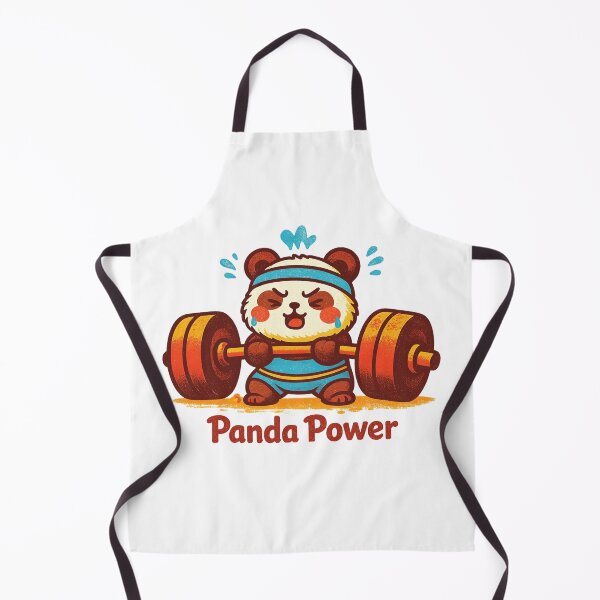 Item preview, Panda Power – Cute Kawaii Weightlifting Panda Gym Motivation Design designed and sold by p-frosty-design.