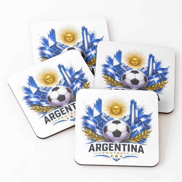 Item preview, Argentina Football Ultra Modern Minimal Football Design designed and sold by TKOprintdesigns.
