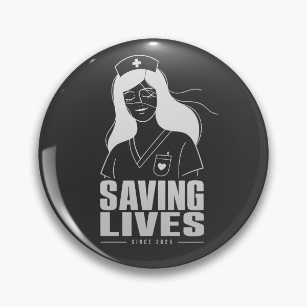 Item preview, Saving Lives Since 2025 Nurse Illustration Gift Shirt RN Graduation designed and sold by KiwyStudio.