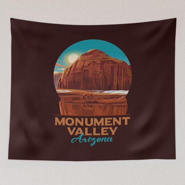 Item preview, Monument Valley Arizona Vintage Desert Poster designed and sold by LinaValearte.