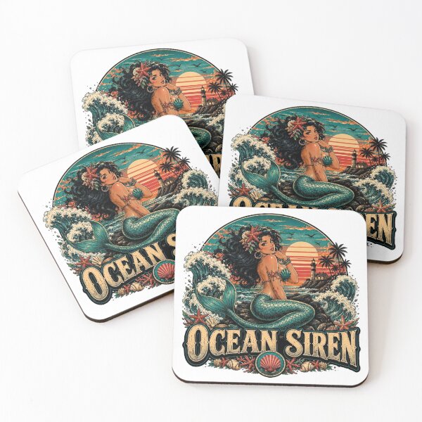 Item preview, Ocean Mermaid Retro Anime Pin Up Style designed and sold by JonelleTshirts.