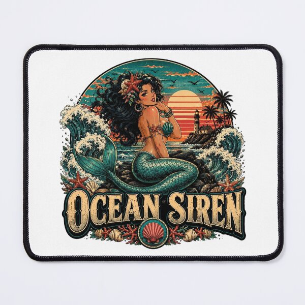 Item preview, Ocean Mermaid Retro Anime Pin Up Style designed and sold by JonelleTshirts.