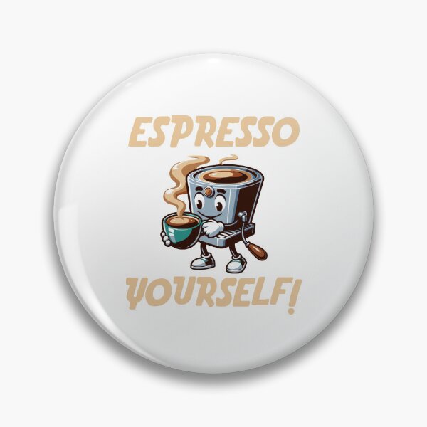 Item preview, Espresso Yourself Funny Coffee Machine Cartoon designed and sold by drchzak.
