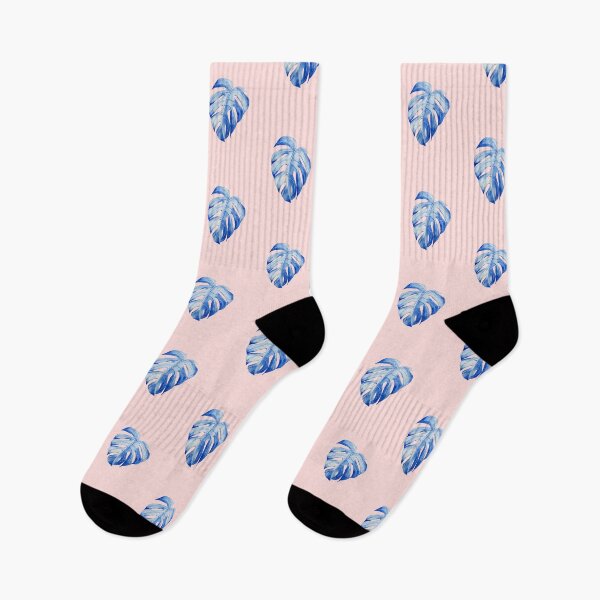 Item preview, Watercolor Monstera Deliciosa Plant Leaf in Blue designed and sold by ThisArtMama.