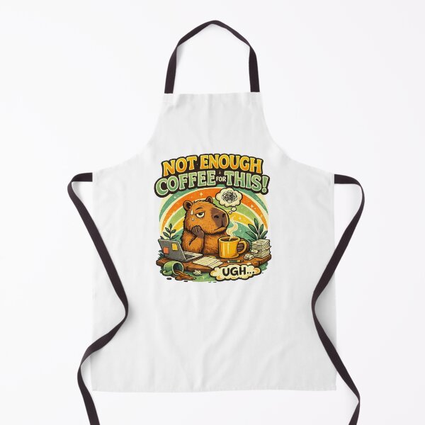 Item preview, Not Enough Coffee For This Funny Capybara designed and sold by AnyMar2023.