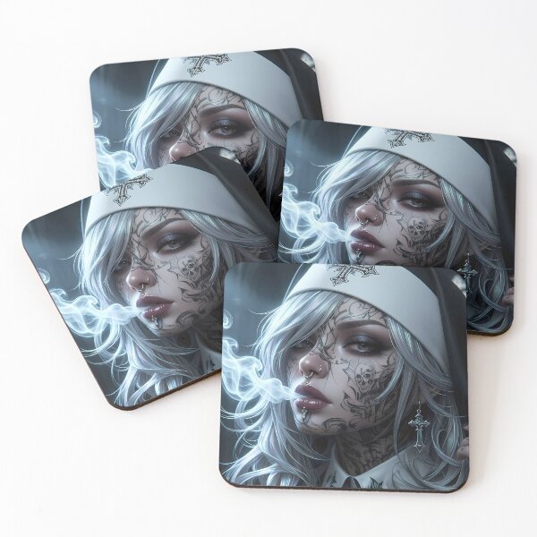 Item preview, Tattooed Gangster Nun designed and sold by GalleryBrisArt.