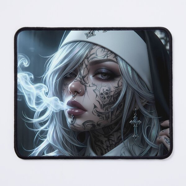 Item preview, Tattooed Gangster Nun designed and sold by GalleryBrisArt.
