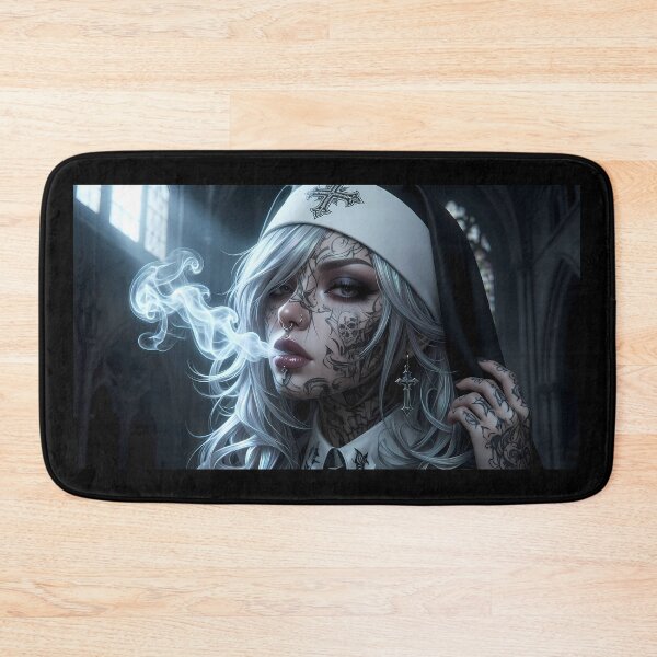 Item preview, Tattooed Gangster Nun designed and sold by GalleryBrisArt.