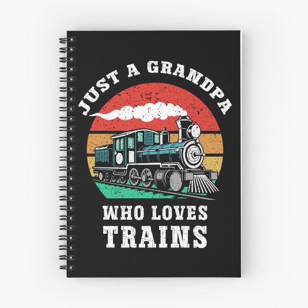 Item preview, Just a Grandpa Who Loves Trains Vintage Retro Locomotive designed and sold by Dmetalx Art Apparel.