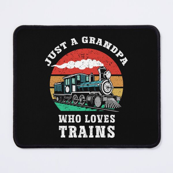 Item preview, Just a Grandpa Who Loves Trains Vintage Retro Locomotive designed and sold by Dmetalx Art Apparel.