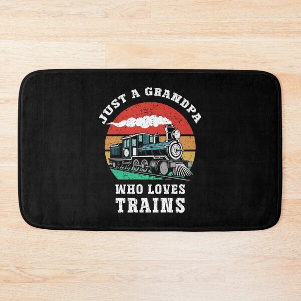 Item preview, Just a Grandpa Who Loves Trains Vintage Retro Locomotive designed and sold by Dmetalx Art Apparel.