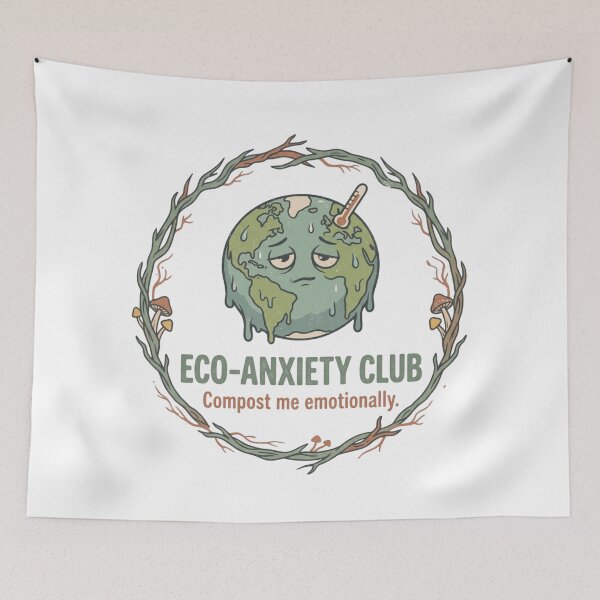 Item preview, Eco-Anxiety Club - Funny Earth Day Art designed and sold by ReoMrCool.
