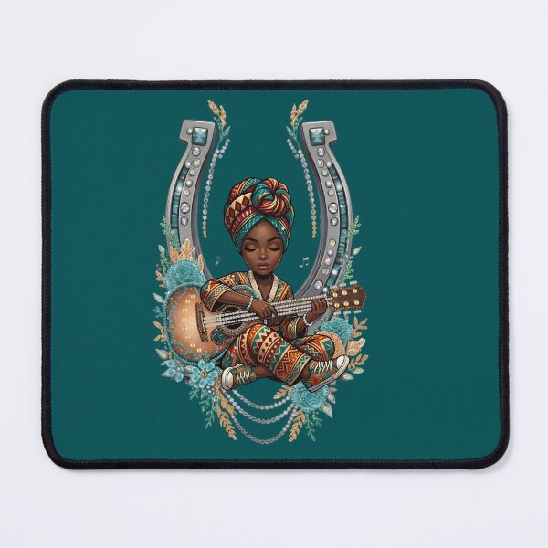 Item preview, Melody in Motion – Acoustic Empress Melanin Guitar Art. designed and sold by digitalbob60.