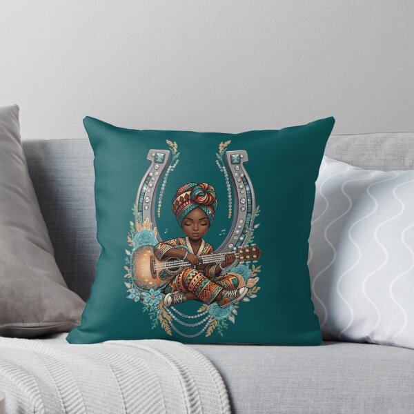Item preview, Melody in Motion – Acoustic Empress Melanin Guitar Art. designed and sold by digitalbob60.