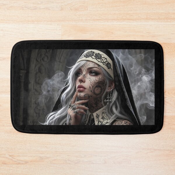 Item preview, Tattooed Gangster Nun designed and sold by GalleryBrisArt.