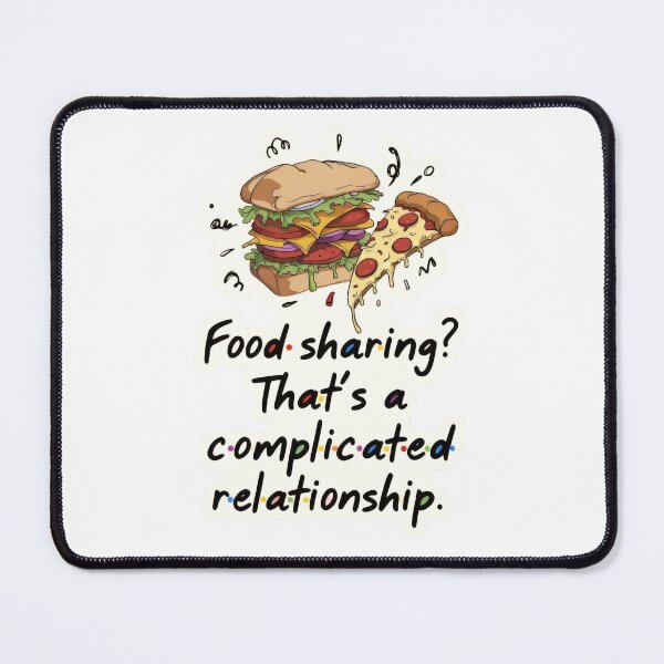 Item preview, Food sharing is a complicated relationship often seen in friendships and gatherings in different locations and cultures designed and sold by SpaceartLilu.
