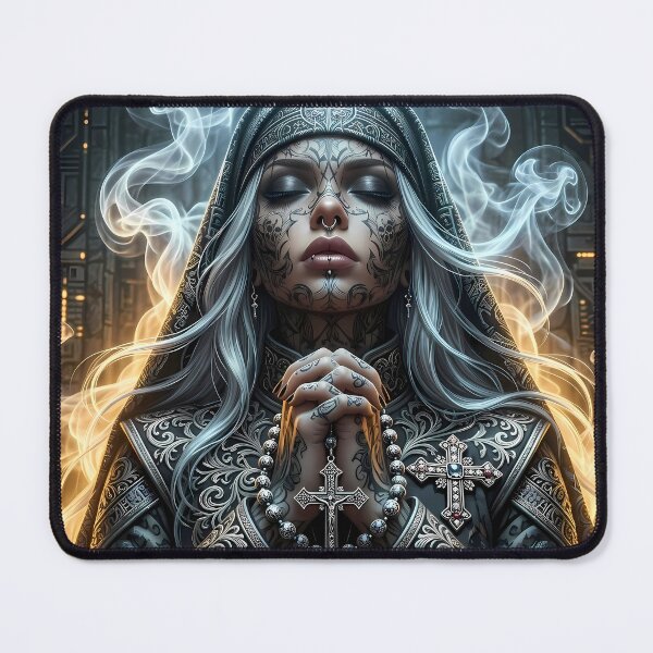 Item preview, Tattooed Gangster Nun designed and sold by GalleryBrisArt.