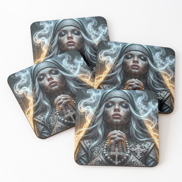 Item preview, Tattooed Gangster Nun designed and sold by GalleryBrisArt.