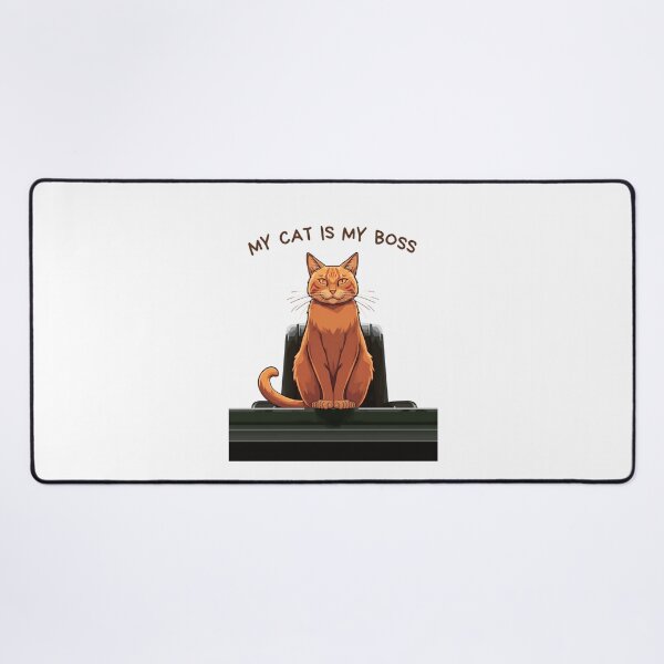 Item preview, My Cat Is My Boss Funny Cat Meme T-Shirt designed and sold by rafmv.
