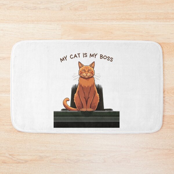 Item preview, My Cat Is My Boss Funny Cat Meme T-Shirt designed and sold by rafmv.