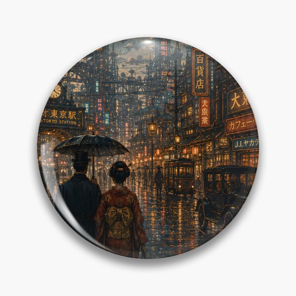 Item preview, Neo-Tokyo 18neo tokyo98 – Vintage Sci-Fi Travel Poster designed and sold by Lizavelle.