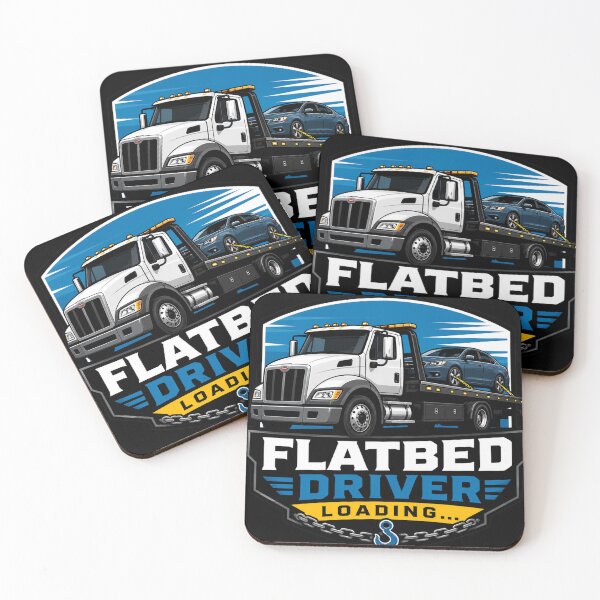 Item preview, Flatbed Driver Loading Tow Truck Professional designed and sold by kakmi-art.