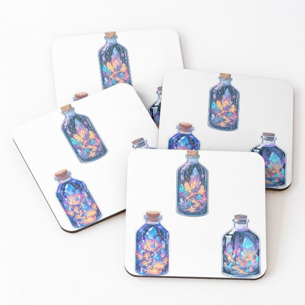 Item preview, Mini magic crystals in a bottle sticker pack designed and sold by MendaciousMina.
