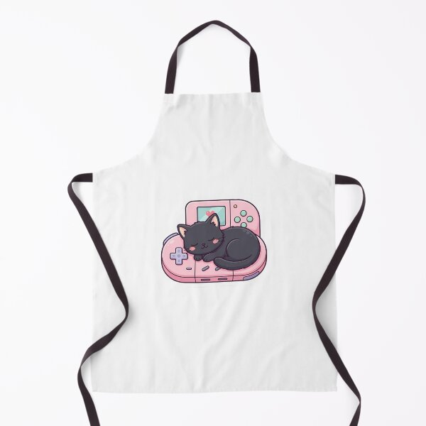 Item preview, Cute Kawaii Black Cat Sleeping in Gaming Console designed and sold by YALLABUY.