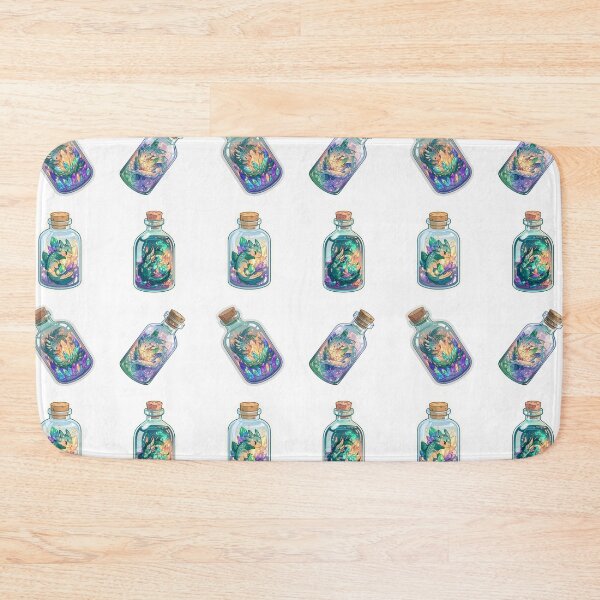 Item preview, Mini dragons protecting thier magic crystals in a bottle sticker pack designed and sold by MendaciousMina.