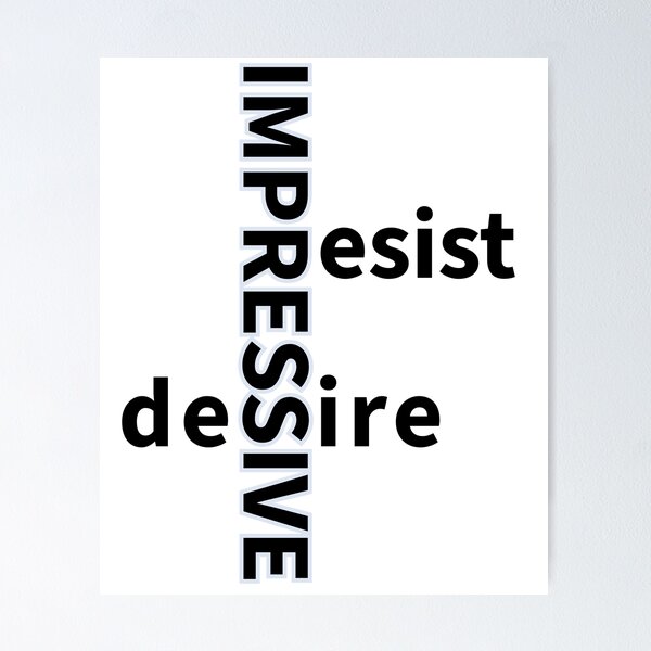 Item preview, Impressive Resist Desire Word Puzzle T-Shirt designed and sold by Heal of Souls Designs .