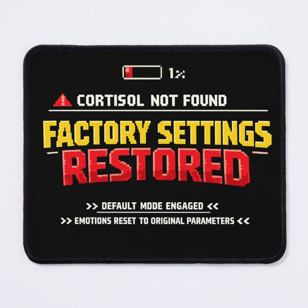 Item preview, Cortisol not found, factory settings restored designed and sold by HiPatti.