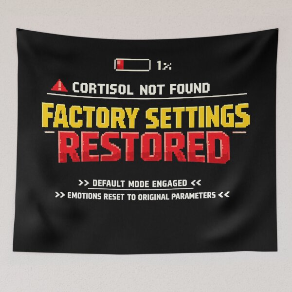 Item preview, Cortisol not found, factory settings restored designed and sold by HiPatti.