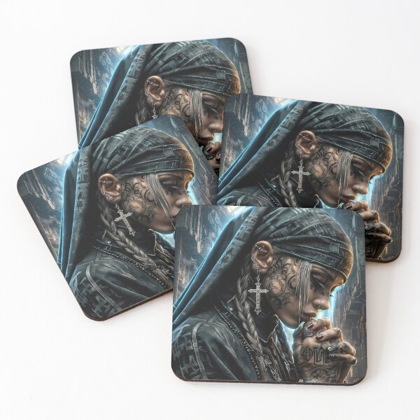Item preview, Tattooed Gangster Nun designed and sold by GalleryBrisArt.