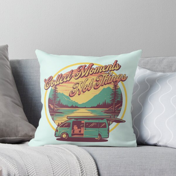 Item preview, Collect Moments Not Things Camper Van Adventure Retro Travel Design designed and sold by Sachie's Studio.