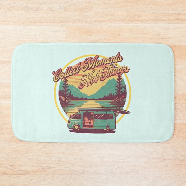 Item preview, Collect Moments Not Things Camper Van Adventure Retro Travel Design designed and sold by Sachie's Studio.
