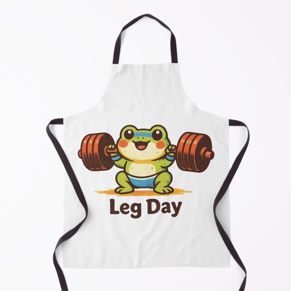 Item preview, Leg Day Frog – Cute Kawaii Weightlifting Frog Gym Motivation Design designed and sold by p-frosty-design.