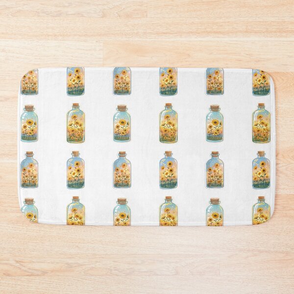 Item preview, Mini sunflowers in a bottle sticker pack designed and sold by MendaciousMina.
