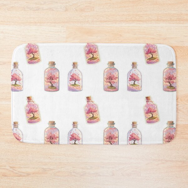 Item preview, Mini cherry blossom trees in a bottle sticker pack designed and sold by MendaciousMina.