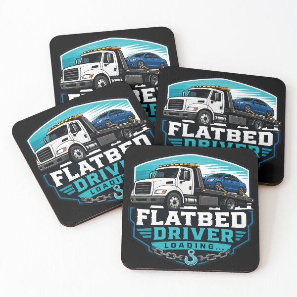 Item preview, Flatbed Driver Loading Vehicle Recovery Specialist designed and sold by kakmi-art.