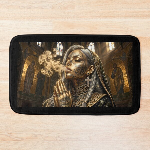 Item preview, Golden Nun, Tattooed Gangster designed and sold by GalleryBrisArt.