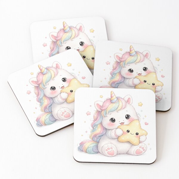 Item preview, Star Hug Unicorn – Cute Kawaii Magic Friend designed and sold by Seculinator.