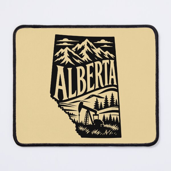 Item preview, Alberta AB Canadian Rockies and Prairie Oil Energy Silhouette designed and sold by meganohm.