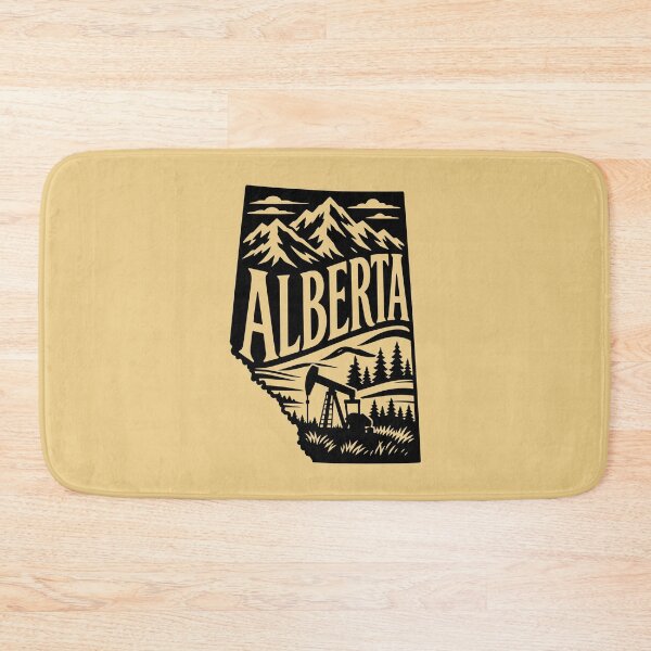 Item preview, Alberta AB Canadian Rockies and Prairie Oil Energy Silhouette designed and sold by meganohm.