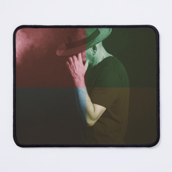 Item preview, Mysterious Man in Fedora Hat Graphic Portrait with Smoke designed and sold by ThaCriações.