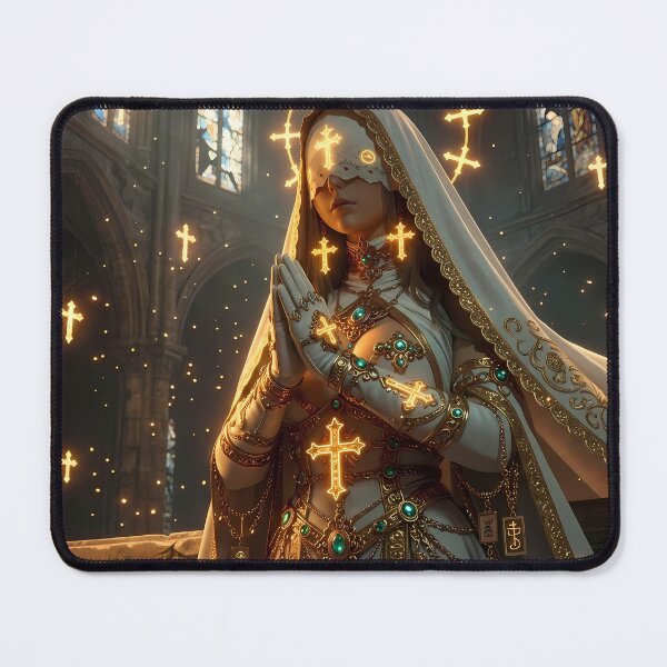 Item preview, Golden Nun, Tattooed Gangster designed and sold by GalleryBrisArt.
