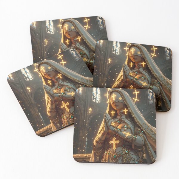 Item preview, Golden Nun, Tattooed Gangster designed and sold by GalleryBrisArt.