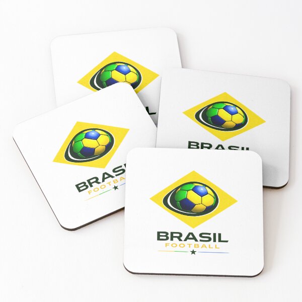 Item preview, Brazil Football Color Blast Ultra Modern Minimal Soccer Design designed and sold by TKOprintdesigns.