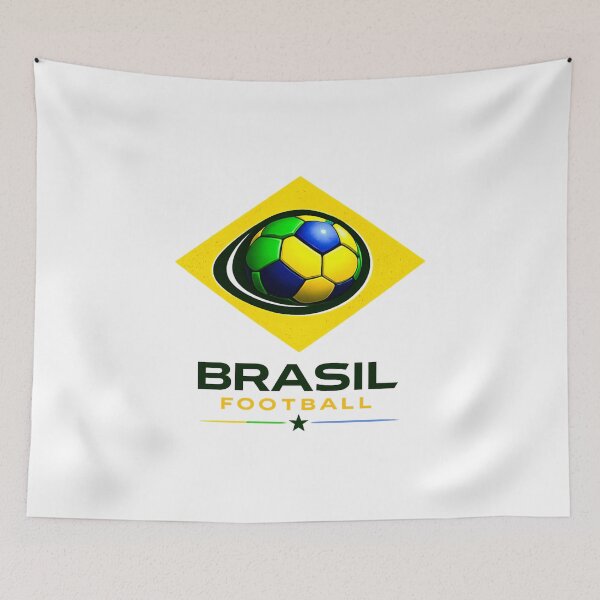 Item preview, Brazil Football Color Blast Ultra Modern Minimal Soccer Design designed and sold by TKOprintdesigns.